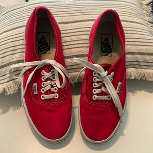 VANS red size 8.5